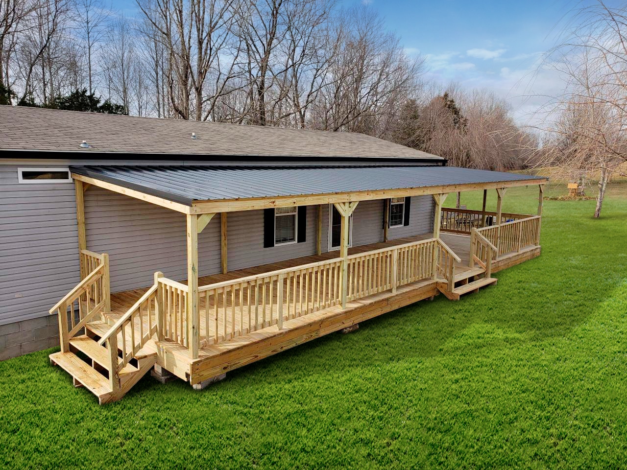 Prebuilt Mobile Home Decks| EshCo Portable Structures