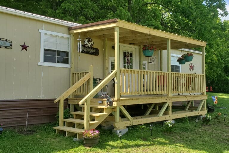 mobile home decks 